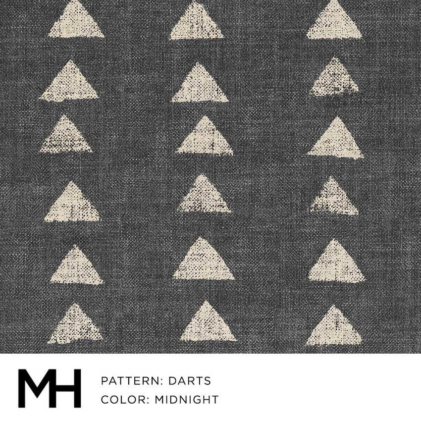 Moss Home Darts Midnight Fabric Swatch