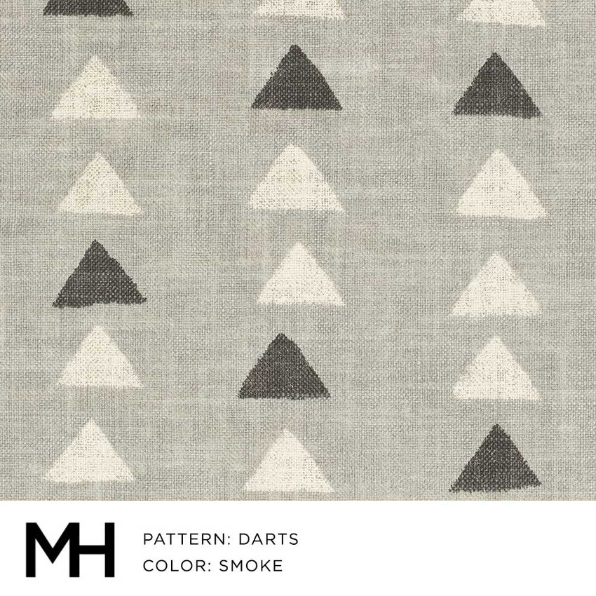 Moss Home Darts Smoke Fabric Swatch