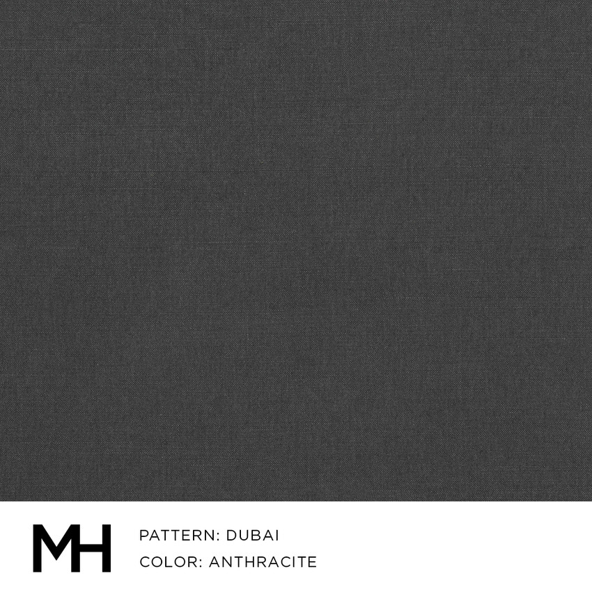 Moss Home Dubai Anthracite Fabric by the Yard