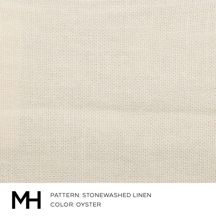 Moss Home Stonewashed Linen Oyster Fabric by the Yard