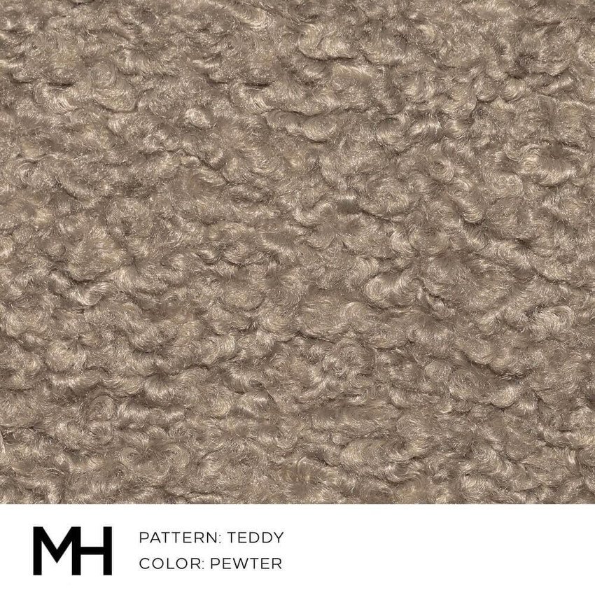 Moss Home Teddy Pewter Fabric by the Yard