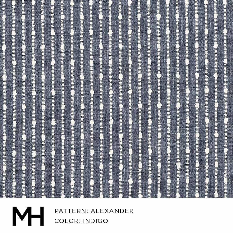 Moss Home Alexander Indigo Fabric by the Yard