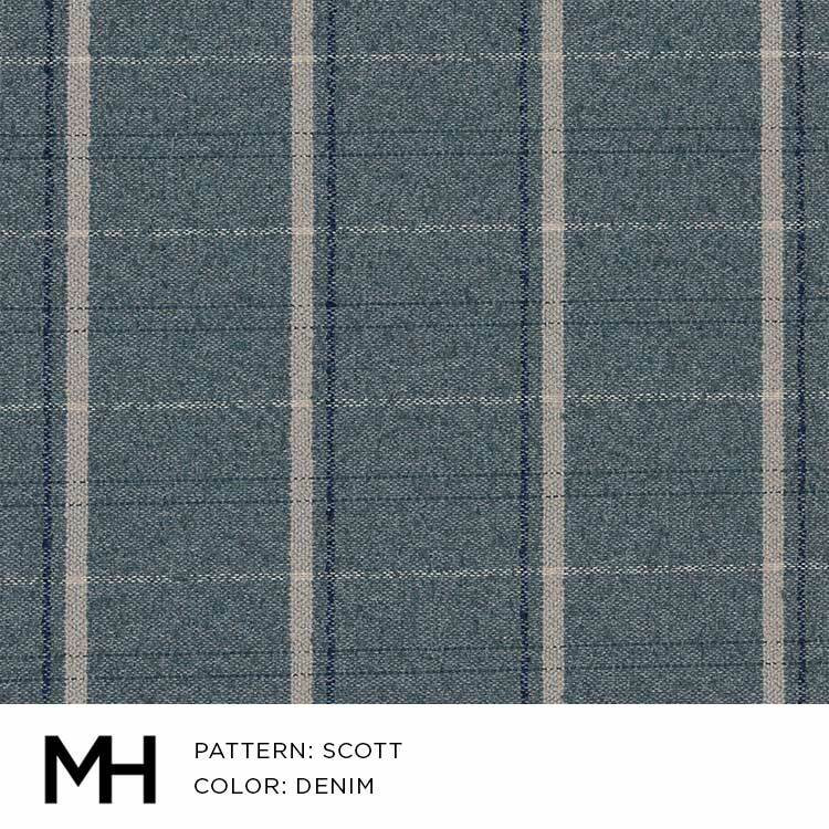 Moss Home Scott Denim Fabric by the Yard