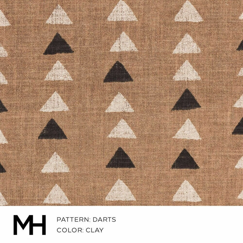 Moss Home Darts Clay Fabric by the Yard