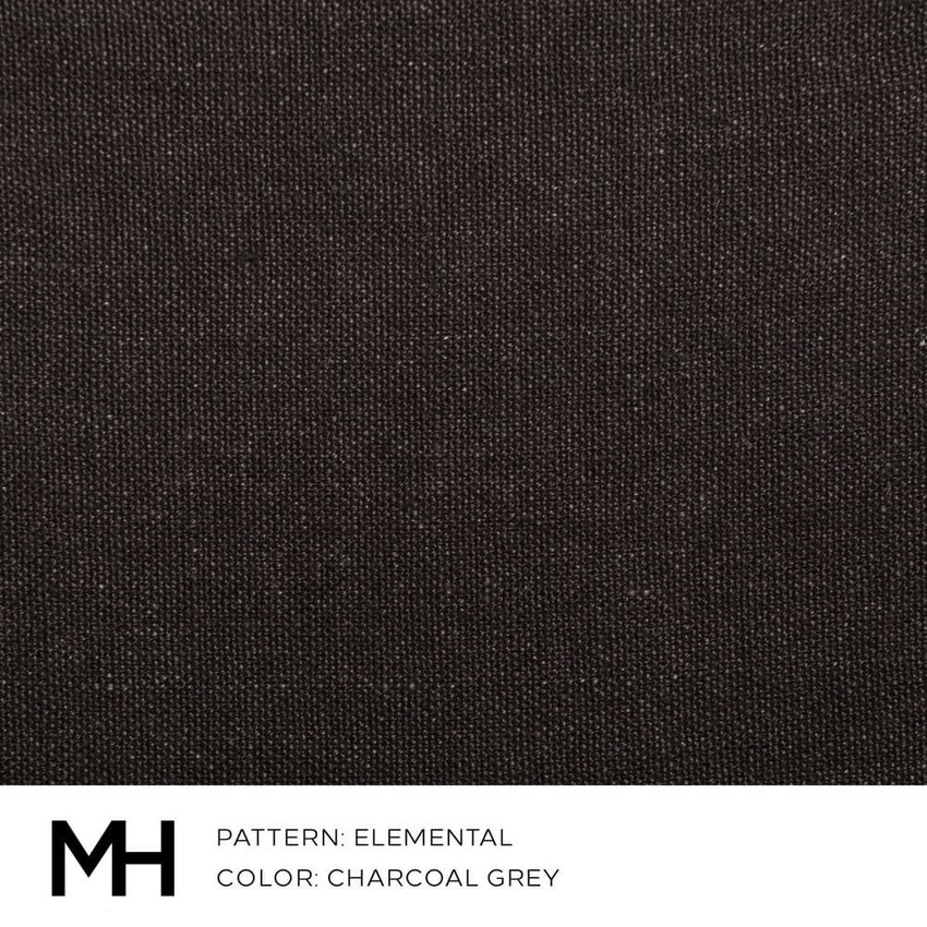 Moss Home Elemental Charcoal Grey Fabric by the Yard