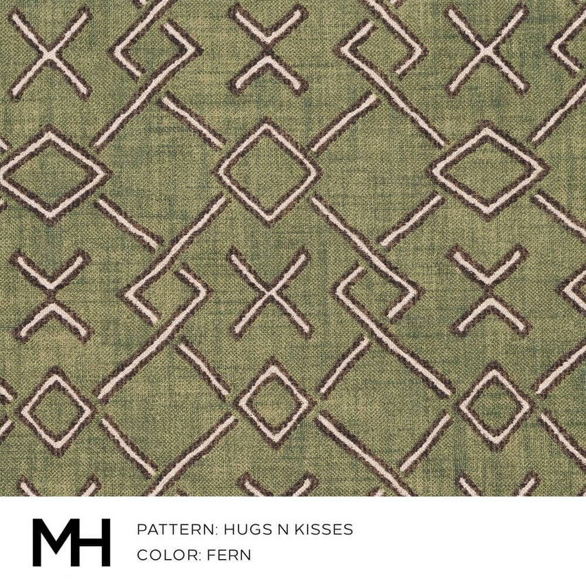 Moss Home Hugs N Kisses Fern Fabric by the Yard