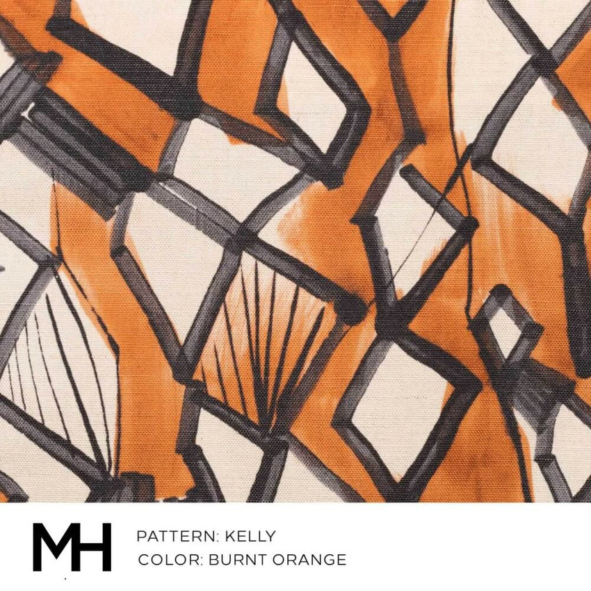 Moss Home Kelly Burnt Orange Fabric by the Yard