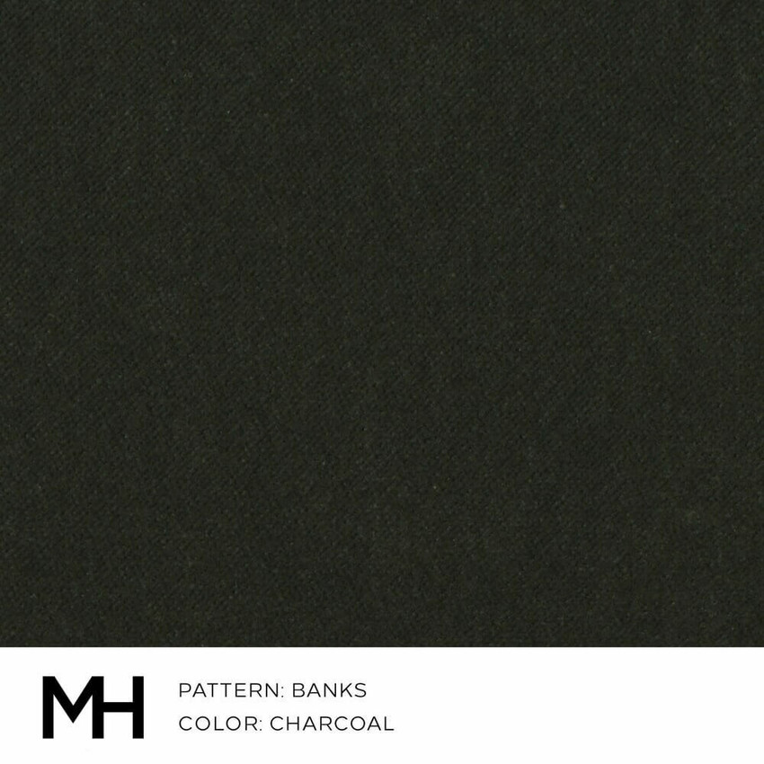 Banks Charcoal Fabric Swatch