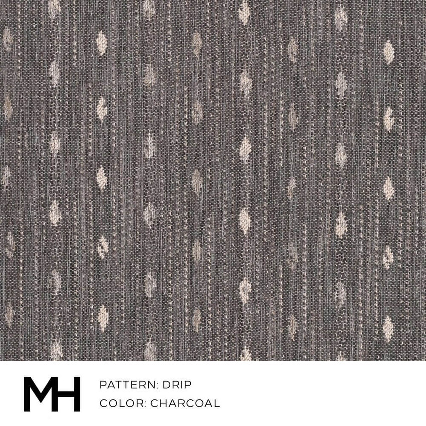 Drip Charcoal Fabric Swatch