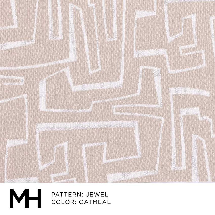 Jewel Oatmeal Fabric Swatch Moss Studio Moss Home