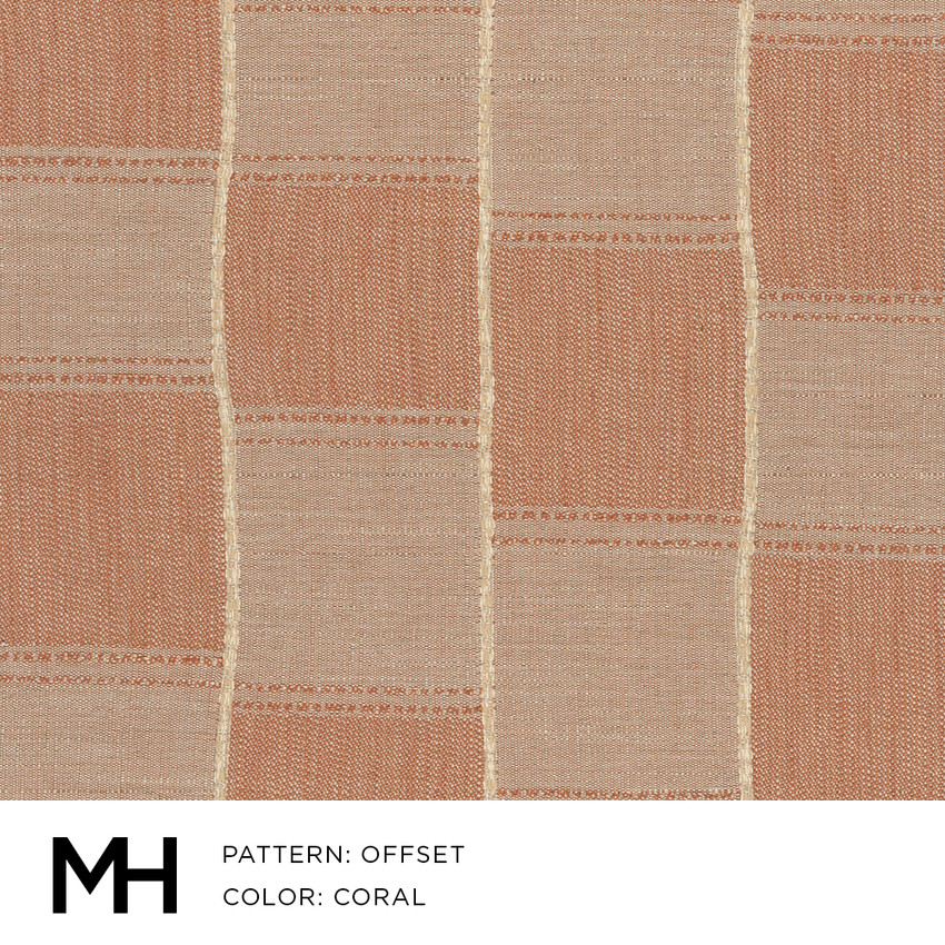 Offset Coral Fabric Swatch
