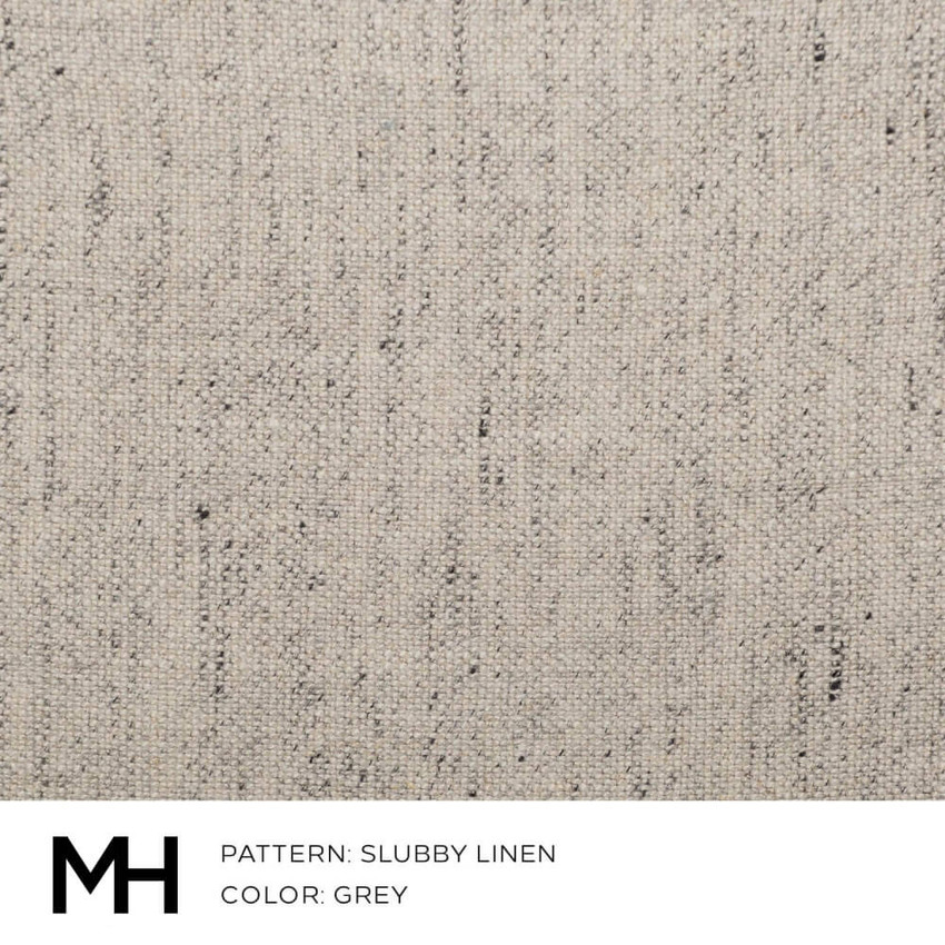 Slubby Linen Grey Fabric Swatch