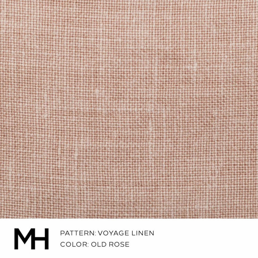 Voyage Linen Old Rose Fabric Swatch