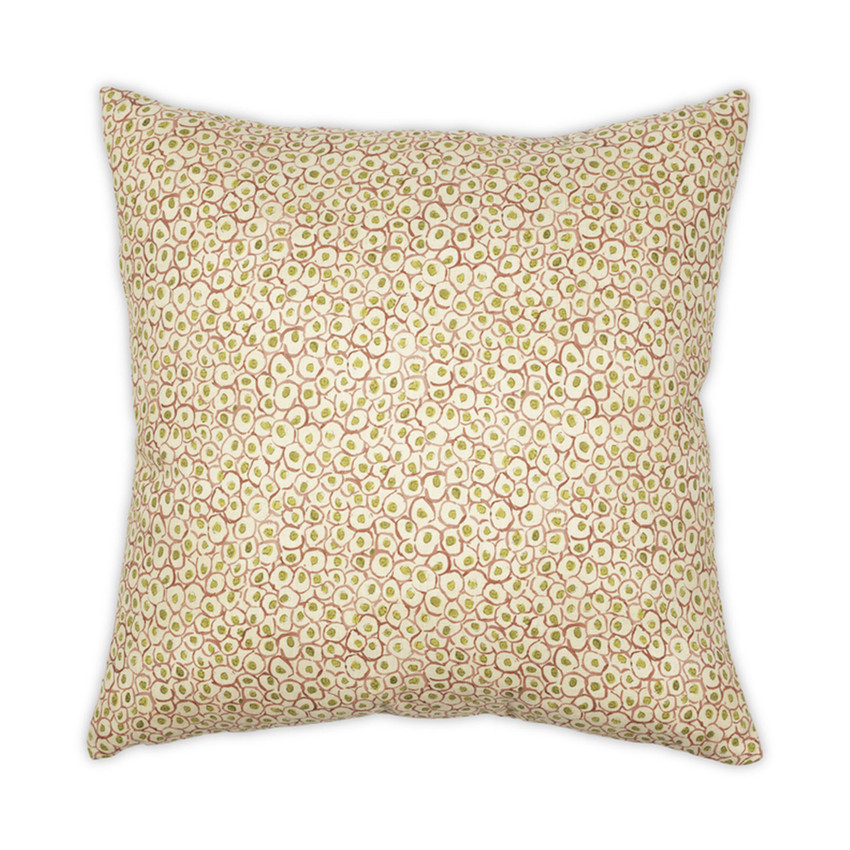 Moss Home Dolly 22"Pillow in Coral,  22" throw pillow, accent pillow, decorative pillow