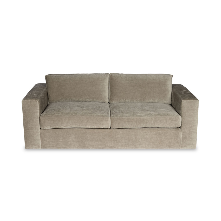 Moss Home Drake Sofa in Bobbie Elephant - Top Angle View