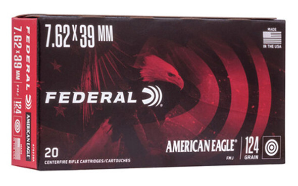Fed Am Eagle 762x39 124gr Fmj 20/500 Fed Am Eagle 762x39 124gr Fmj 20/500