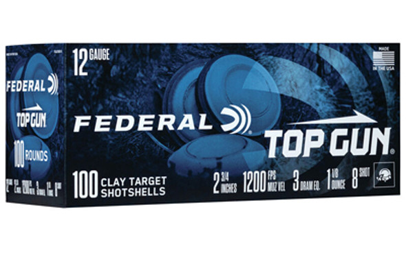 Fed Top Gun 12ga 2.75" #8 100/200