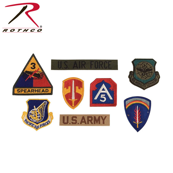 Rothco G.I. Military Assorted Military Patches - 8389-9620