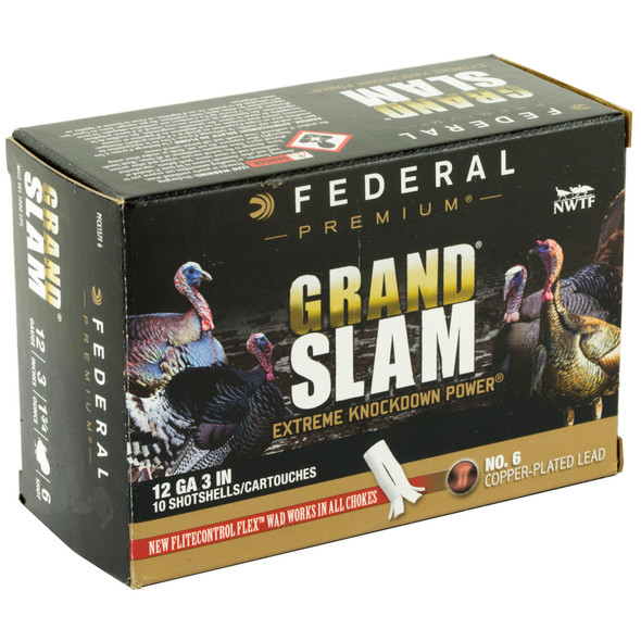 Fed Grand Slam 12ga 3" #6 1.75oz 10/