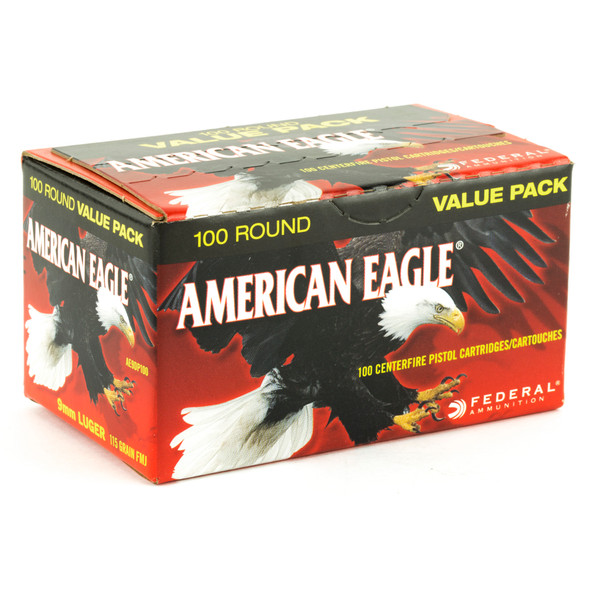 Fed Am Eagle 9mm 115gr Fmj 100/500 Fed Am Eagle 9mm 115gr Fmj 100/500