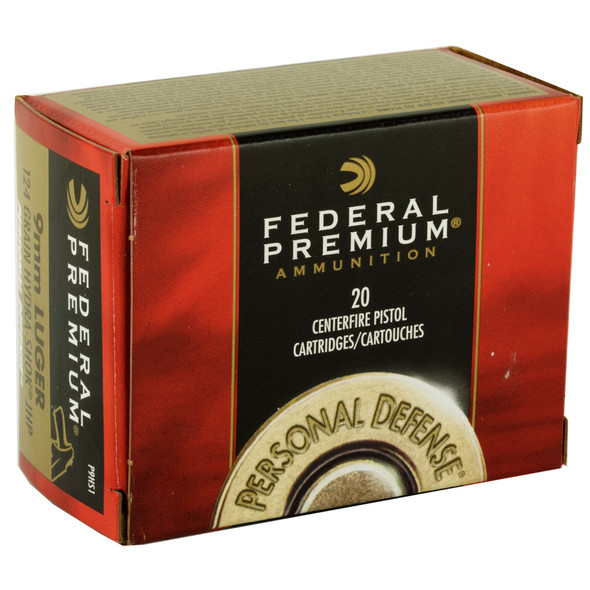 Fed Hydra-shok 9mm 124gr Hp 20/500