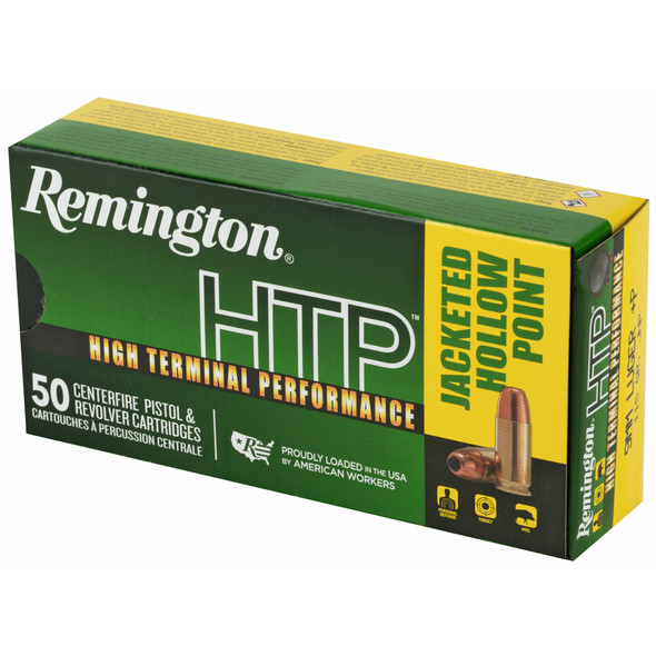 Rem Htp 9mm +p 115gr Jhp 50/500