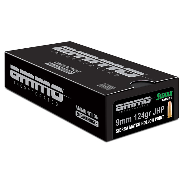 Ammo Inc Match 9mm 124gr Jhp 50/1000