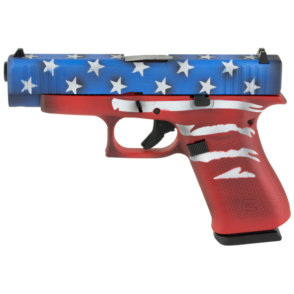 Glock 48 9mm 10rd Rwb Bw Flag