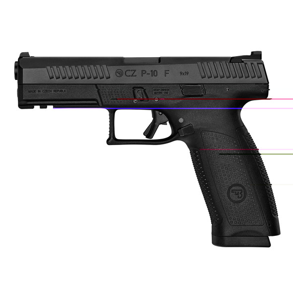 Cz P-10f 9mm 4.5" Blk 19rd Optic Rdy