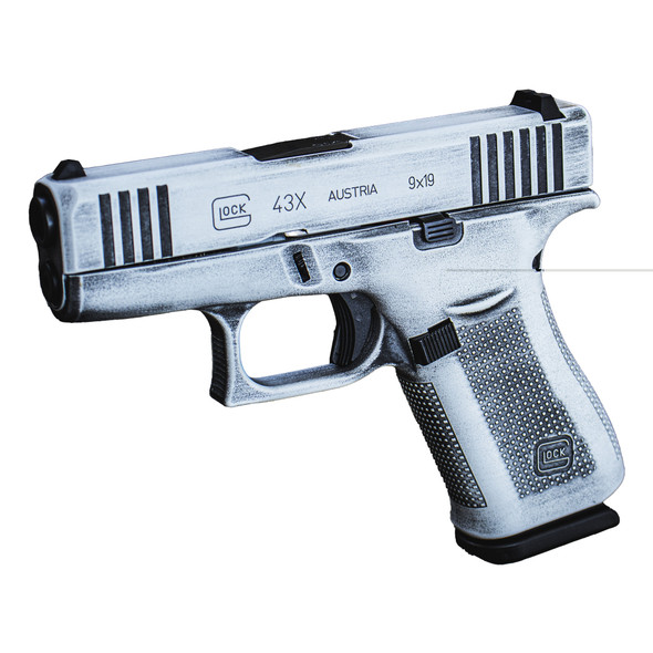 Glock 43x 9mm 10rd White Bw