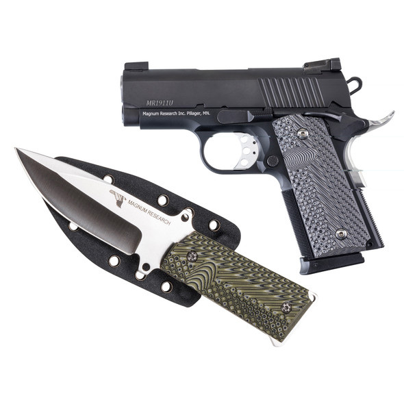 De 1911 45acp 3" 6rd Blk Fs W/ Knife