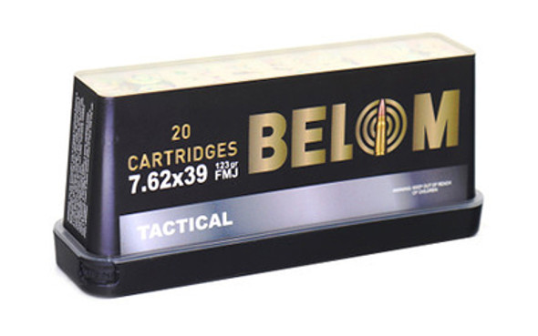 Belom 7.62x39 Brass 123gr Fmj 20/480