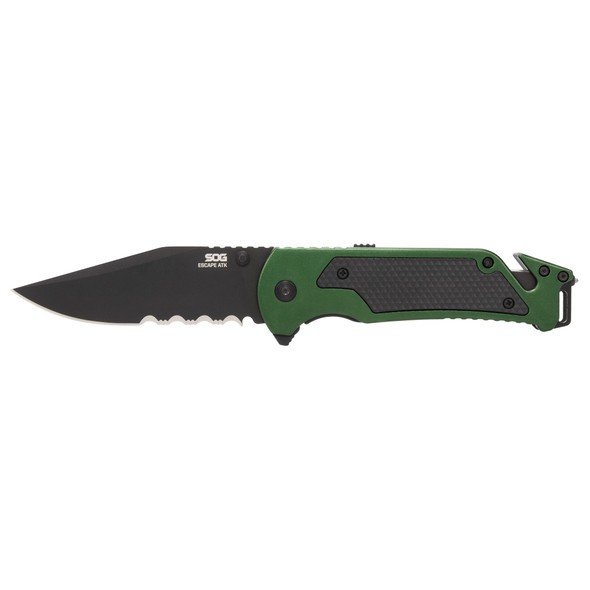 Sog Escape Atk 2.0 3.4" Blk/grn - SOG11-52-01-43