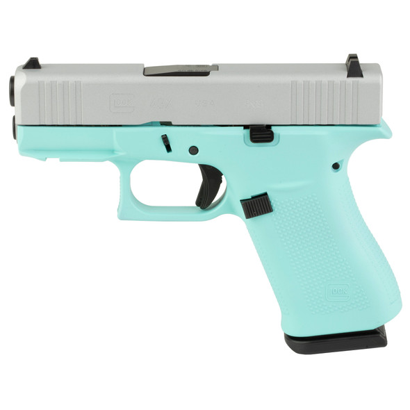 Glock 43x 9mm 10rd Reb/silver Frrail