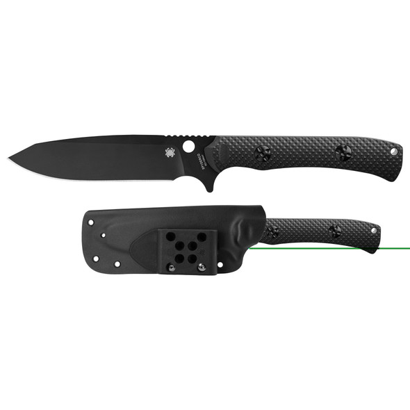 Spyderco Skoli 4.68" Blk/blk Sheath