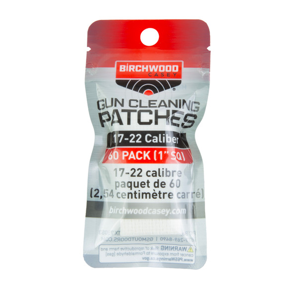 B/c Patch 1" Sq 17-22cal 60 Pk