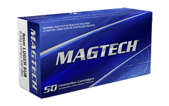 Magtech 9mm 147gr Jhp Sub 50/1000