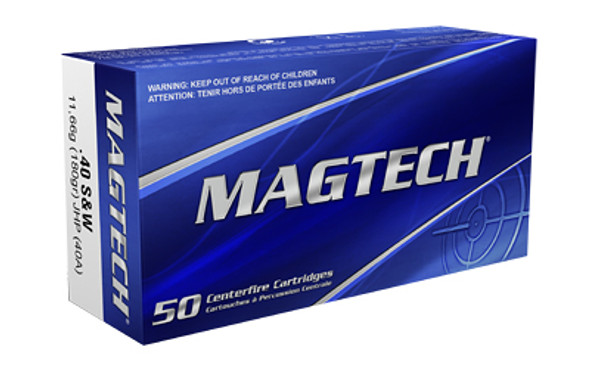 Magtech 40s&w 180gr Jhp 50/1000
