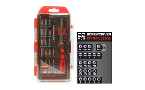 B/c Basic Screwdriver Set 22 Piece