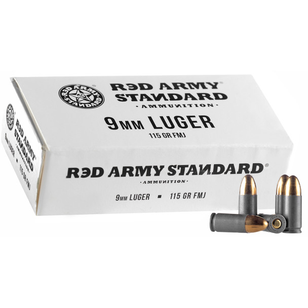 Red Army Std Wht 9mm Lug 900rd Tin