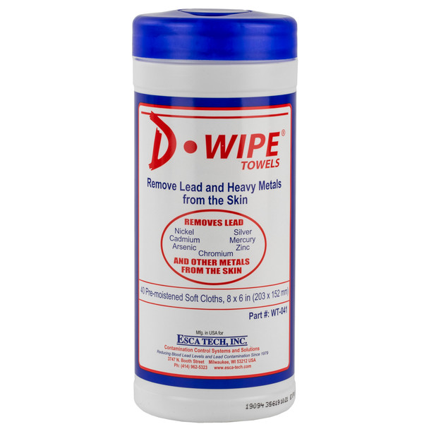 D-wipe Towels 12-40 Ct Canisters - DLEADWT040-22