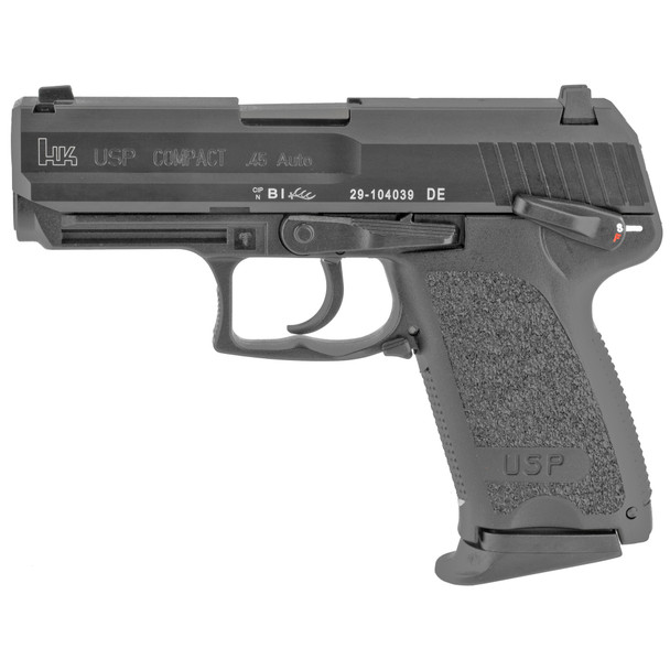 Hk Usp-c 45acp 3.78" Blk V1 Da/sa 8r