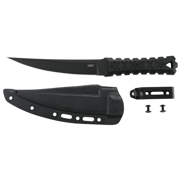 Crkt Hz6 Black 6.50" Plain Edge