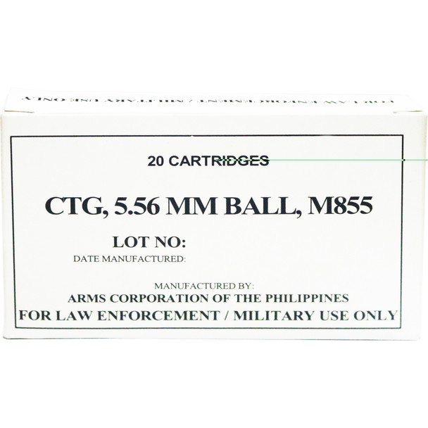 Armscor 556nato 62gr M855 20/1000