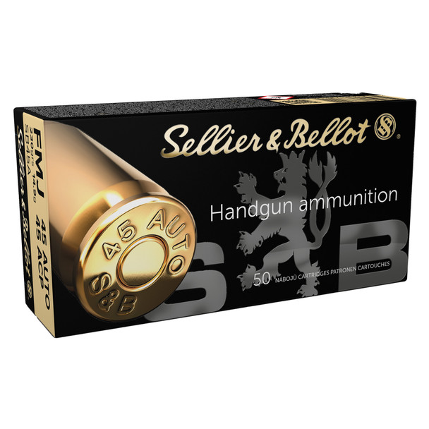 S&b 45acp 230gr Fmj 50/1000 - SB45A-BX