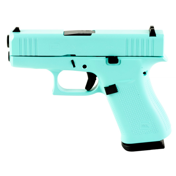 Glock 43x 9mm 10rd Robins Egg Blue