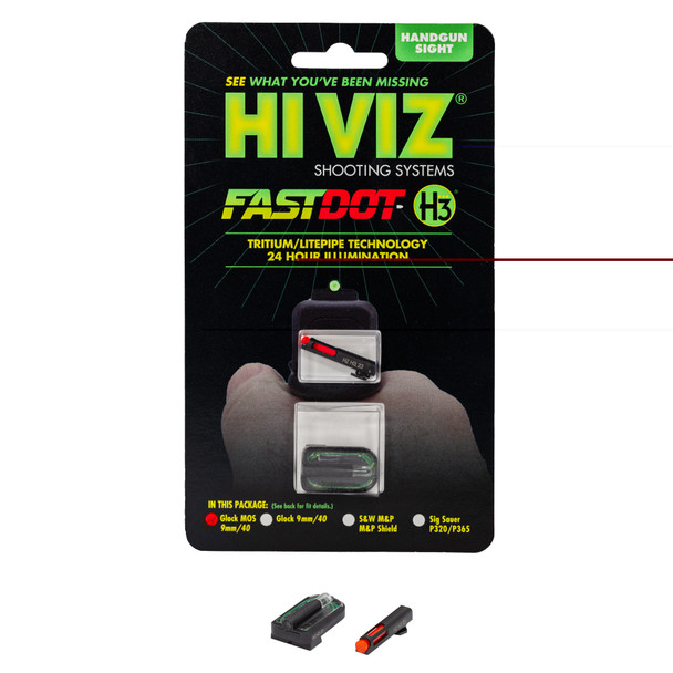 Hiviz Fastdot H3 For Glock Mos 9/40