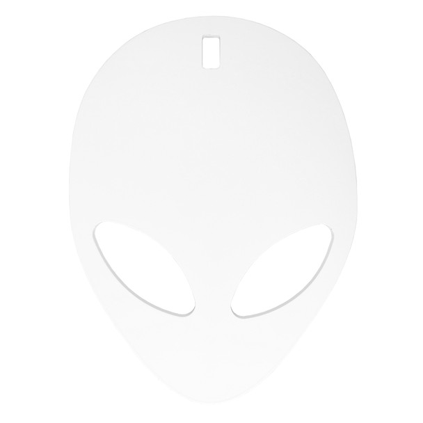 B/c Ar500 3/8" Silhouette Alien Wht