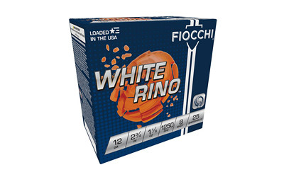 Fiocchi White Rino 12ga #8 25/250