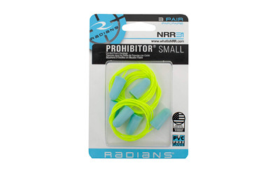 Radians Corded Foam Earplugs 3pk Blu